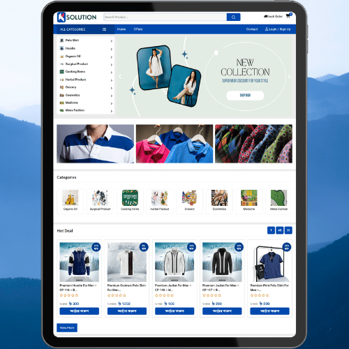 Blue Fashion Laravel E-com PHP Script